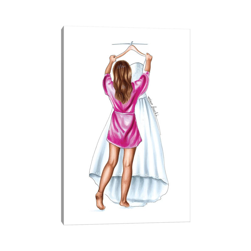 " The Dress " by Elza Fouche, 12" H x 8" W x 0.75" D