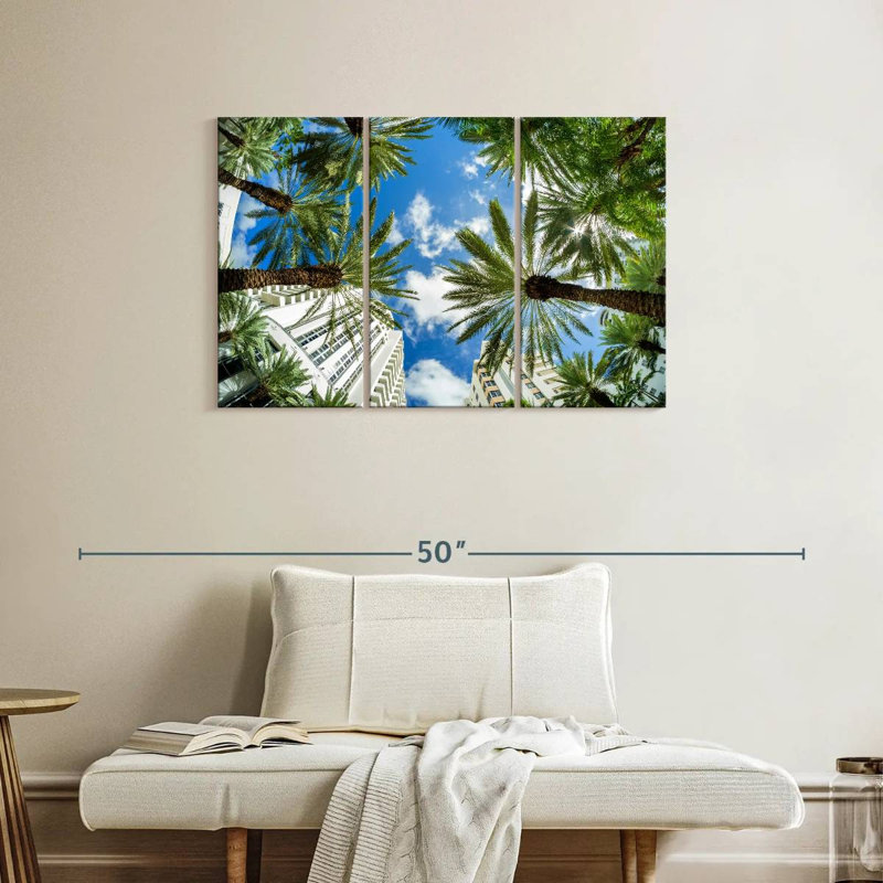 Under Miami Palms, 24" H x 38" W