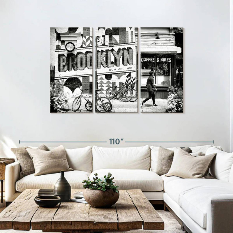 Syd Brooklyn Coffee, 48" H x 74" W