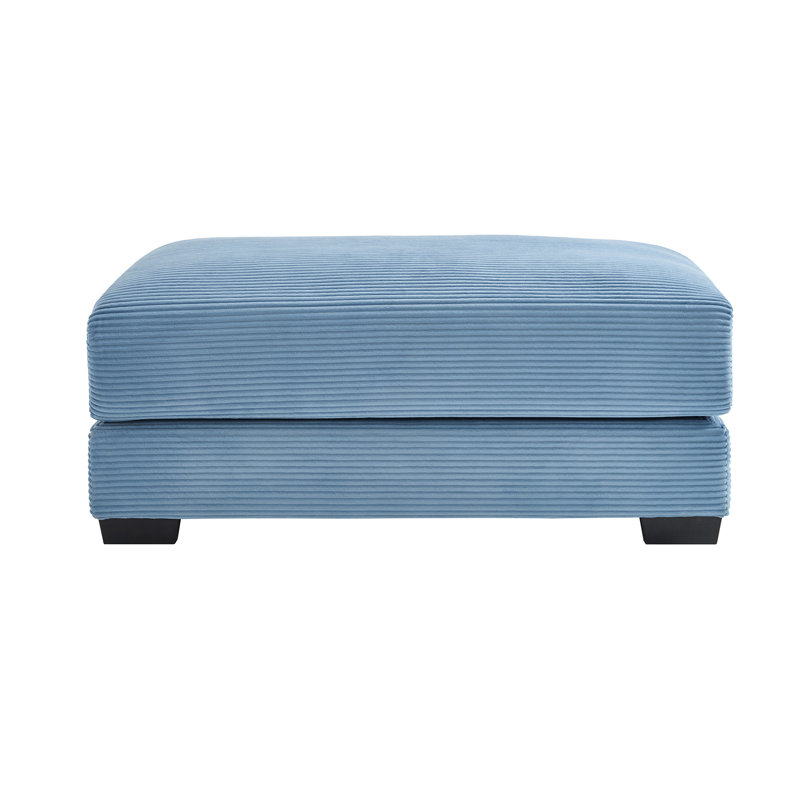 Canapé Blue Corduroy 28 : design ergonomique, coussins en mousse souple et combinaisons de sièges modulables : confortable avec une structure assortie en option.