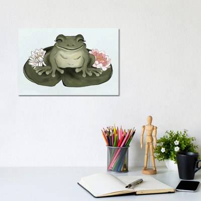 Little Frog 1 Piece Wrapped Canvas Painting
