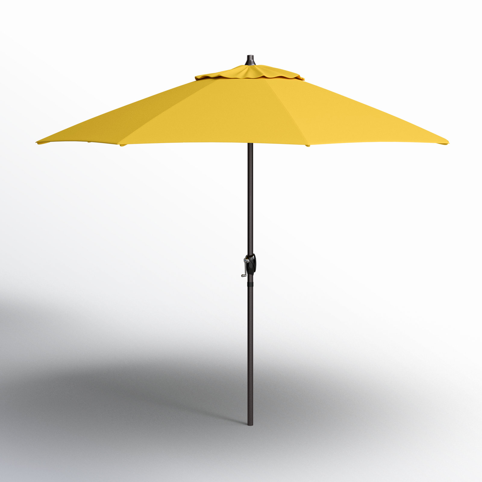 9' Market Sunbrella Umbrella, Canvas Sunflower Yellow Sunbrella® Canvas