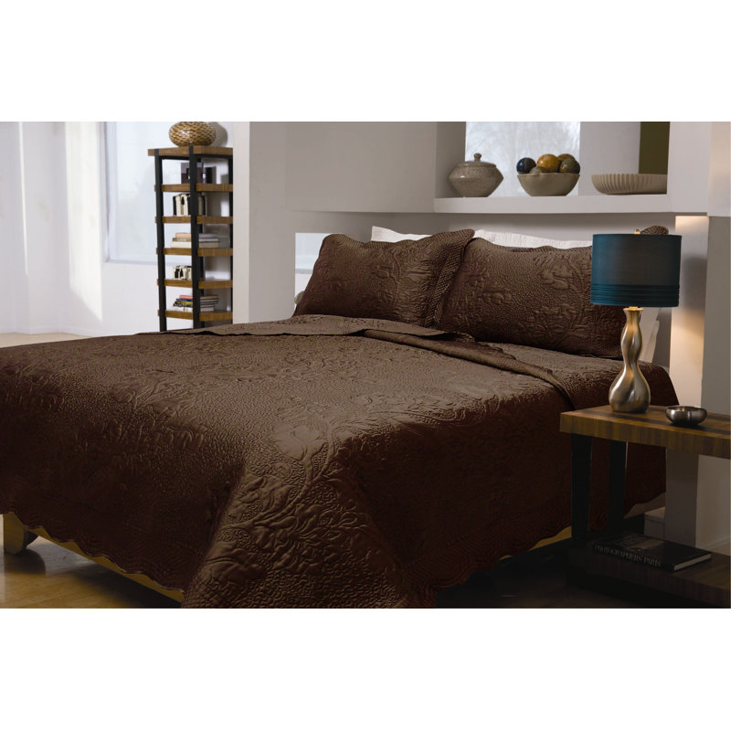 Polyester Sham, King, Coffee