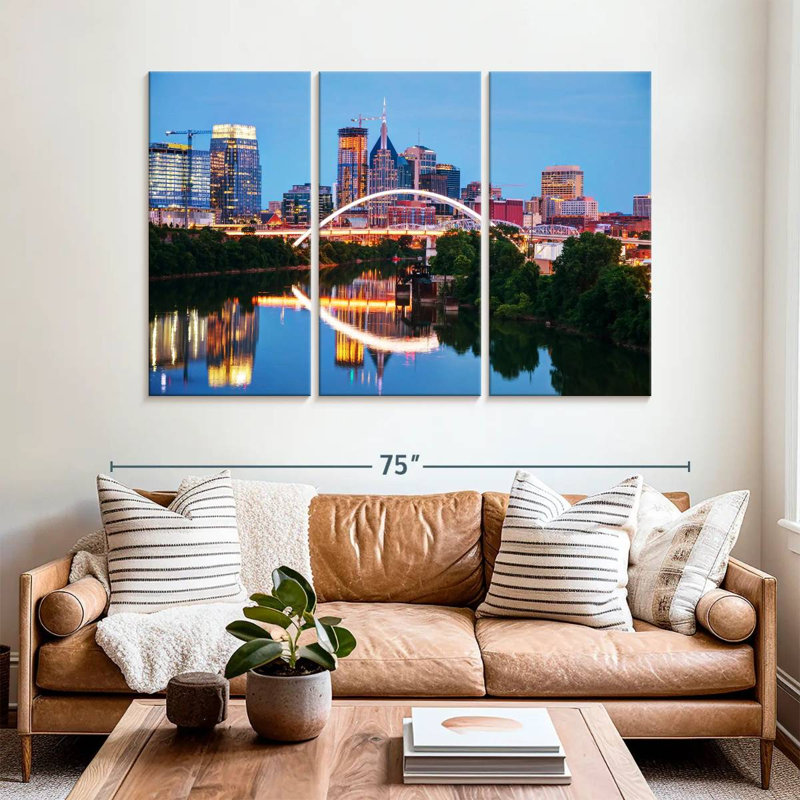Nicci Nashville Tennessee Cityscape, 42" H x 65" W