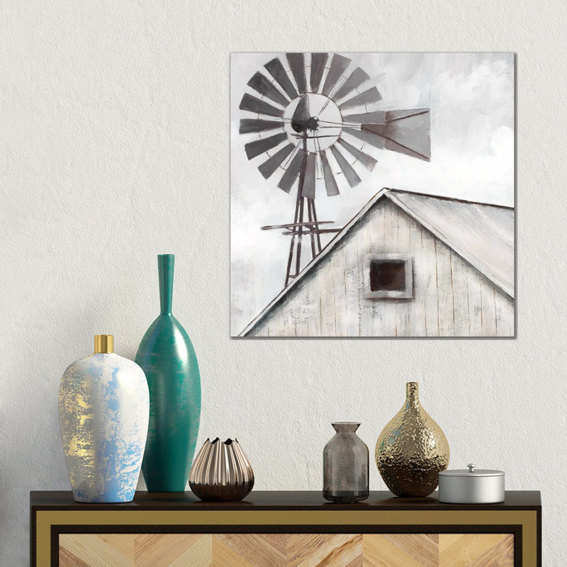 Lofty View 1 Piece Wall Art on Canvas, 45.72 cm H x 45.72 cm W, Wrapped Canvas