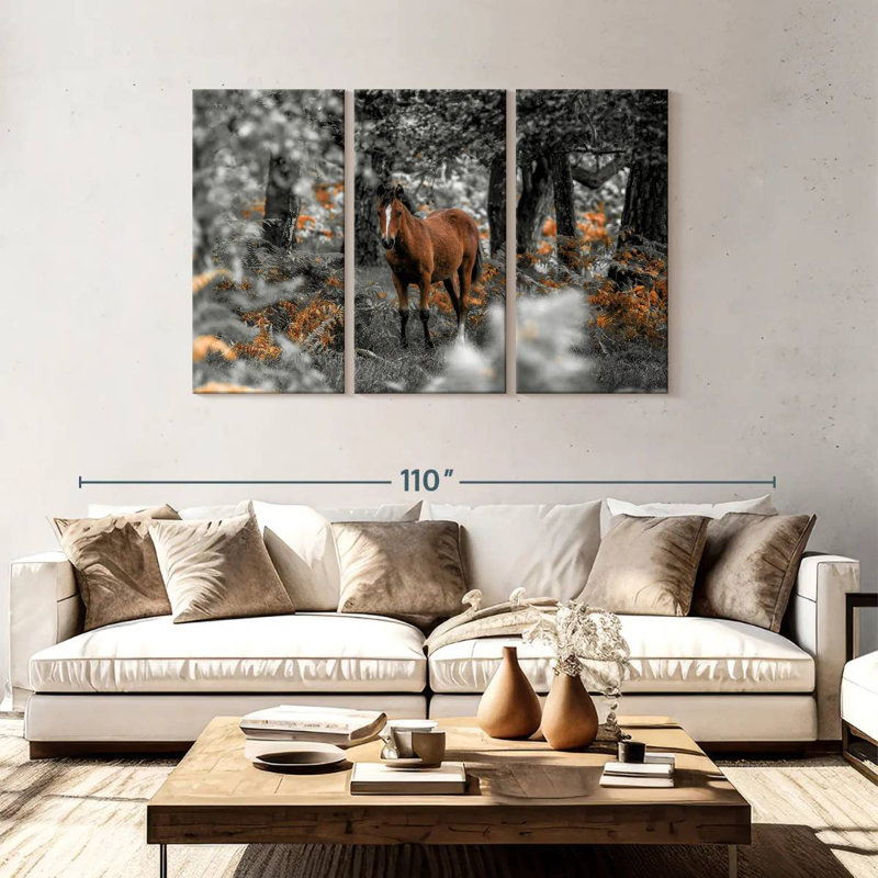 Horse Trails I, 48" H x 74" W