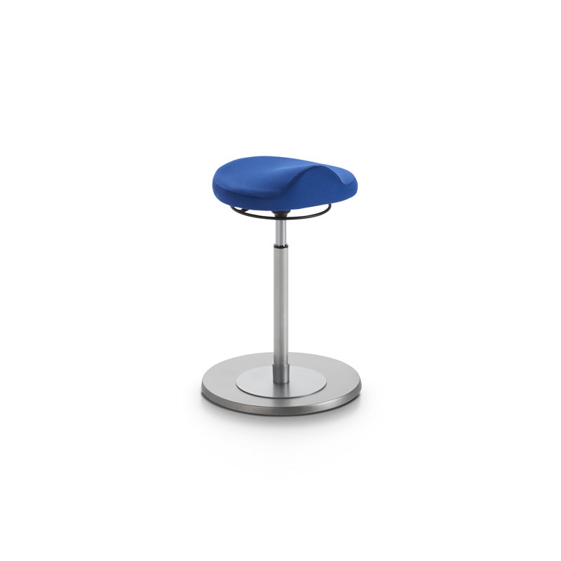 Alayna Upholstered Adjustable Height Counter Stool, Blue