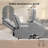 Electric Power Lift Recliner with PU Leather & Remote Control, Wide Recliner Sofa for Elderly & Limited Mobility in Bedroom, Gray-1256698465
