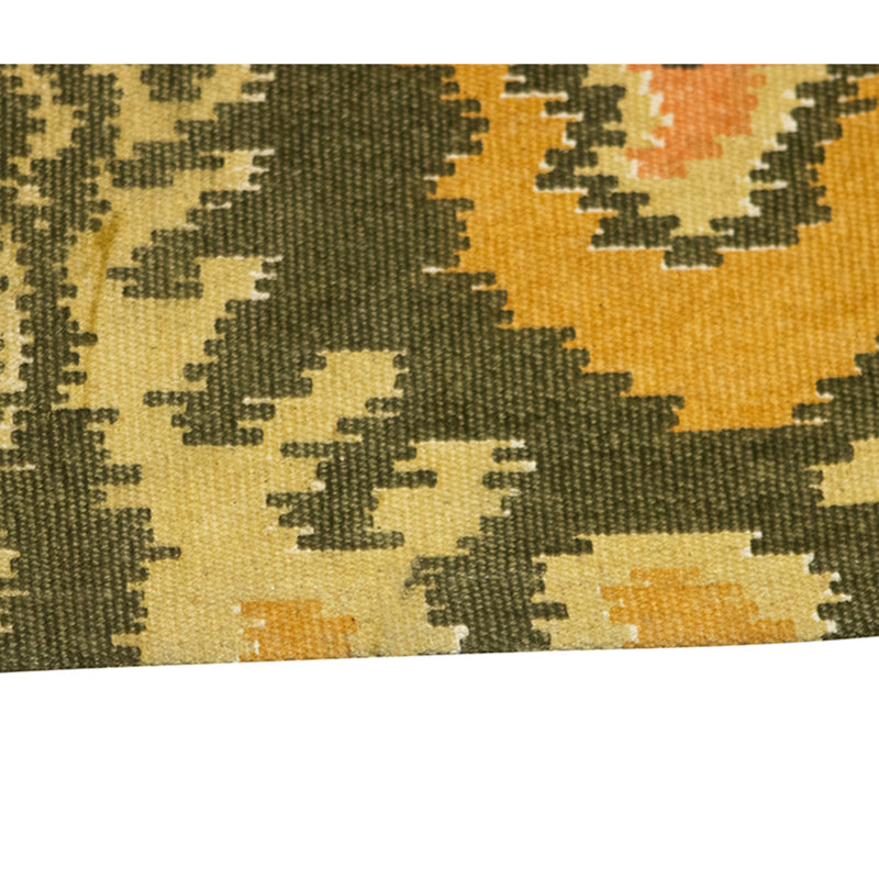 Flatweave Wool Ikat Area Rug in Multi