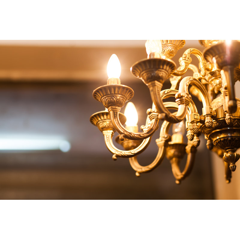 Old Decorative Chandelier - Wrapped Canvas Print, 61cm H x 91cm W x 3.8cm D