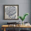 Indigo floral sur lin III - Toile encadrée de qualité supérieure - Toile encadrée de qualité supérieure - reproduction de cadre photo-2080313911-2143341346-2080313905