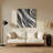 DiagonalStripes Pewter White Gray Metal Wall Art-1300606129