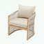 Chaise à structure en aluminium avec dossier incurvé et coussin moelleux-1849630683-1849630681