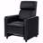 Black Upholstered Push-Back With Recliner Function