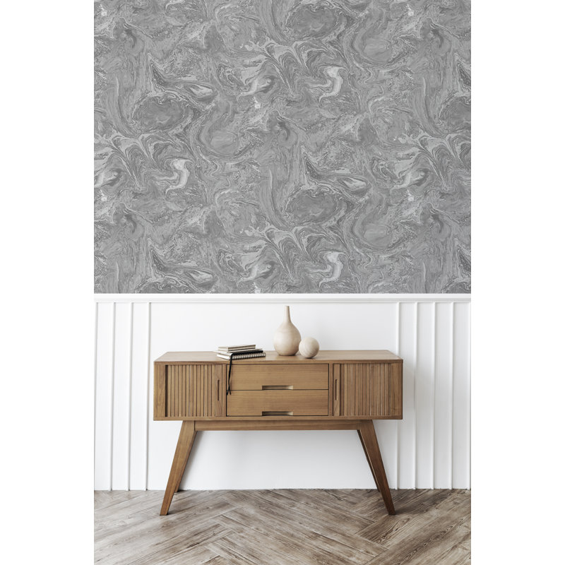 Matte Wallpaper Roll, Grey