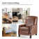 Glen Ellyn 30" Wide Genuine Leather Manual Club Recliner