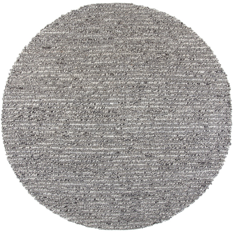 Anni Wool Geometric Area Rug in Gray