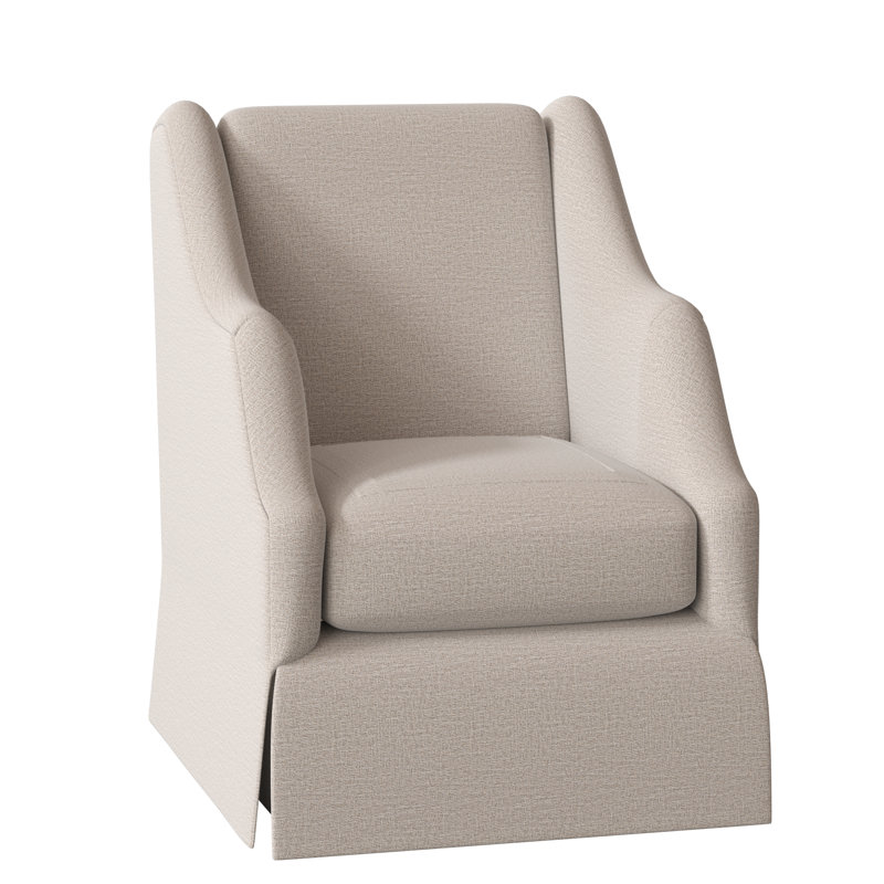 Fauteuil à coussin bas 27,5 po Claudette, Lin Elise