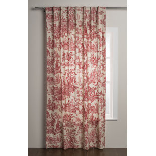 Panneau de rideau simple semi-diaphane avec passe-tringle 100% coton