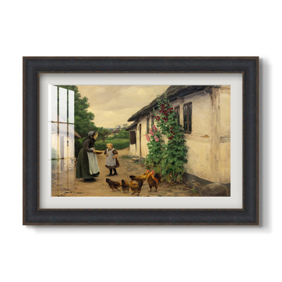 Visite à grand-maman, 1914-Hans Andersen Brendekilde-Impression encadrée personnalisée