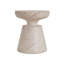 Table d'appoint d'extérieur / d'intérieur en béton léger, finition travertin
