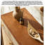 Range-chaussures minimaliste en bois massif de rotin