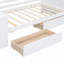 Lit de jour simple avec tablettes et tiroirs