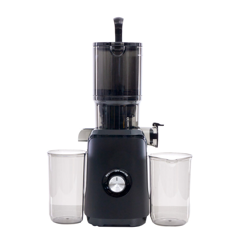 Extracteur de jus à pressage à froid, extracteur de jus à mastication lente, extracteur de jus 200W, pour légumes et fruits entiers, facile à nettoyer