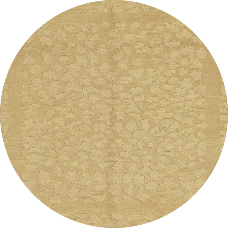 Tapis décoratif multicolore à motif abstrait, Rond 8 pi