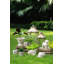8.3X7x4.7" Decorative Sand And Cement Snail Planter With Textured Beige Finish