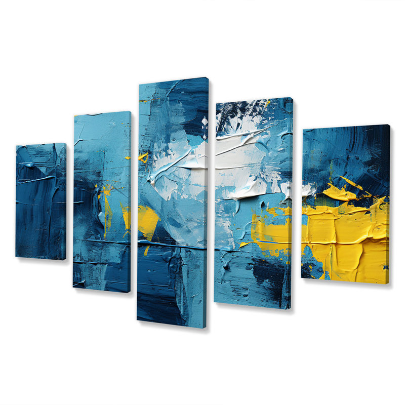 Dailene - Abstract Collages Wall Art Print - 5 Panels