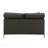 Black Top Grain Leather Sofa