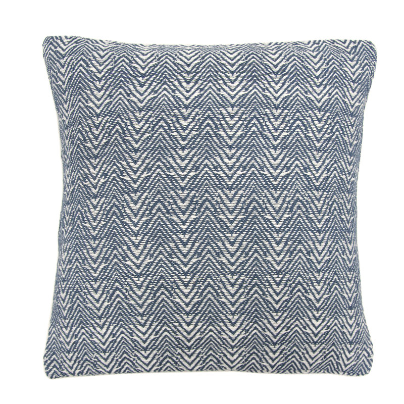 Chevron Square Cushion, Brown, Cushion Cover Only - No Insert