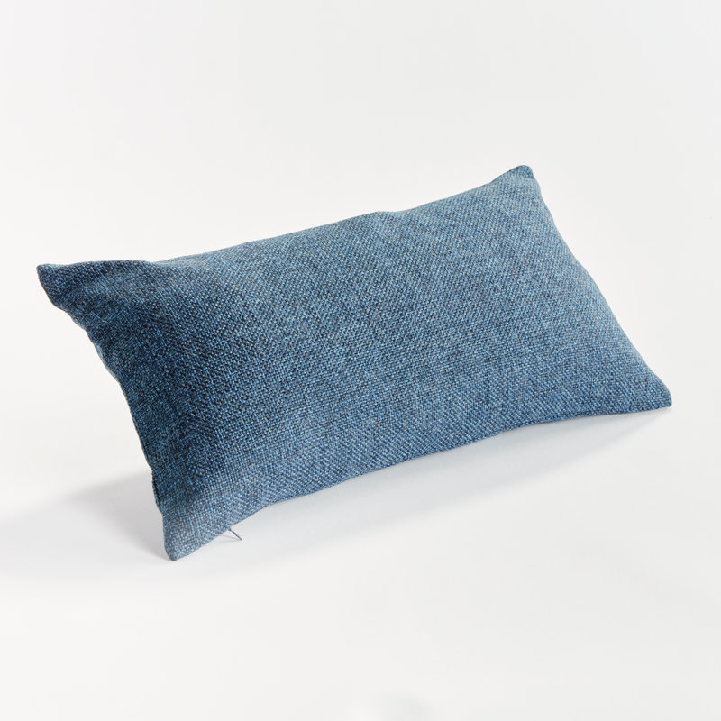 Bevin Polyester Indoor/Outdoor Pillow Cover & Insert, Rectangular, 12"H x 22"W