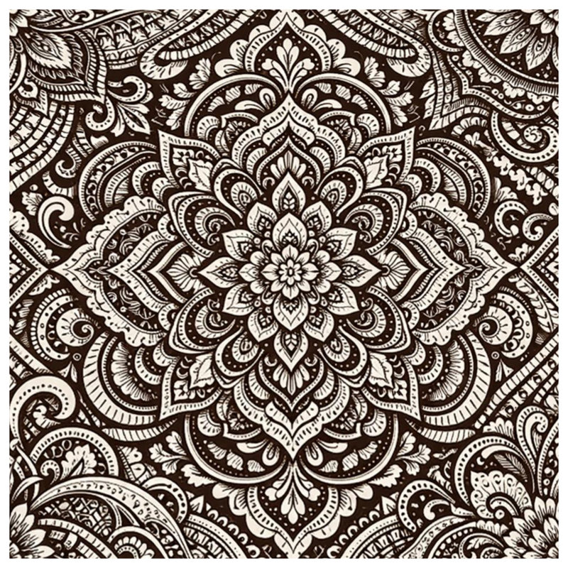 Intricate Mandala Pattern Double Sided Throw Pillows, 16 x 16 inches