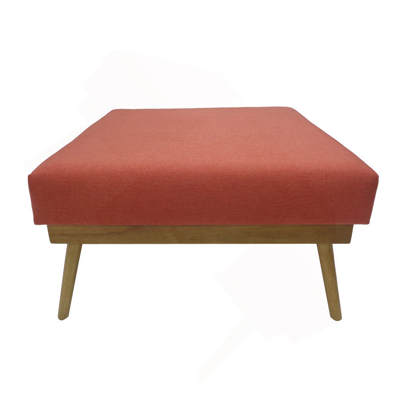 Rectangle Upholstered Fabric Ottoman