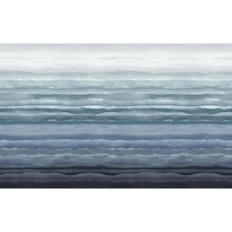 Clarissa Hulse Strata Sapphire Fixed Size Mural, Blue