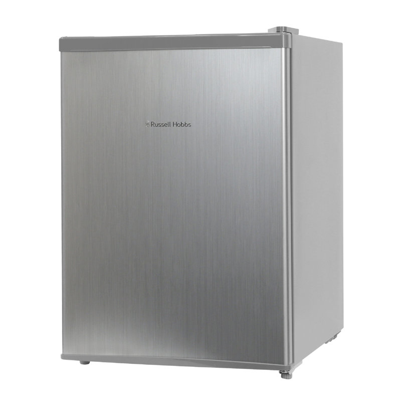 Russell Hobbs RHTTF67B 65 Litre Mini Fridge, Black, Stainless Steel