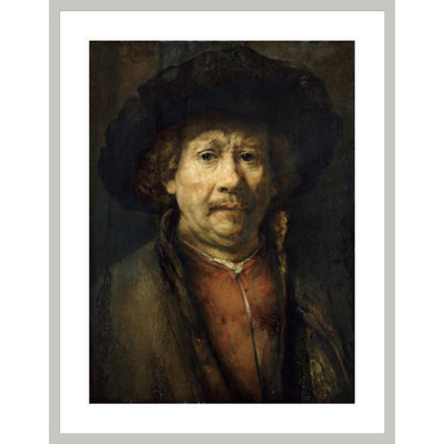 Self-Portrait by Rembrandt van Rijn - Framed Giclee Print