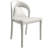 Demello Leather Dining Side Chair with Curved Open-Back Accent Kitchen Chair-99473291