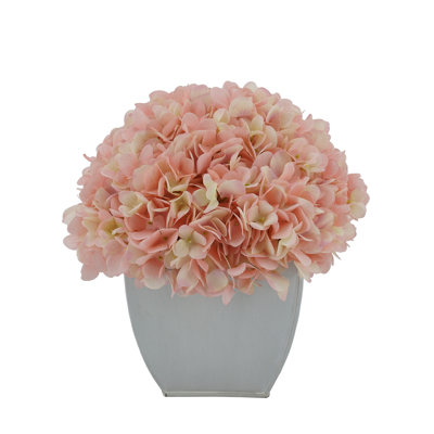 Artificial Fabric Hydrangea Arrangement in Pot