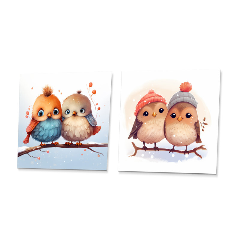 Winter Winter Bird Lovers For Nursery I - Bird, H 16 po x l 32 po