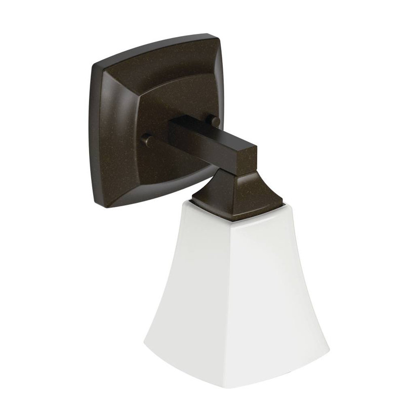 Applique murale 1 lumière pour salle de bain Voss, Bronze huilé