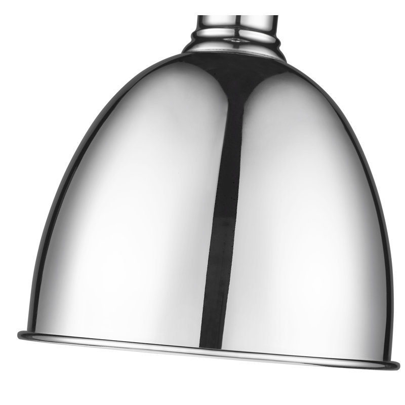 Luminaire suspendu 1 lumière Waldon Sawyer, Chrome, H 10 po x l 8,25 po