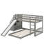 Lit superposé simple au-dessus de simple avec glissière Stairway-371545213