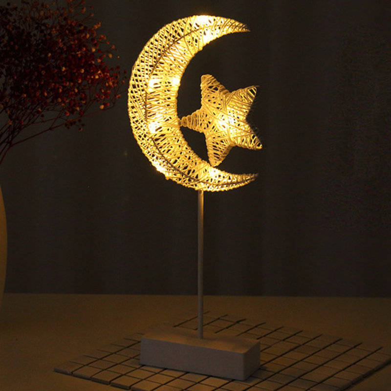 Lampe de table à DEL décorative Lampe de table diy rotin étoile nuit