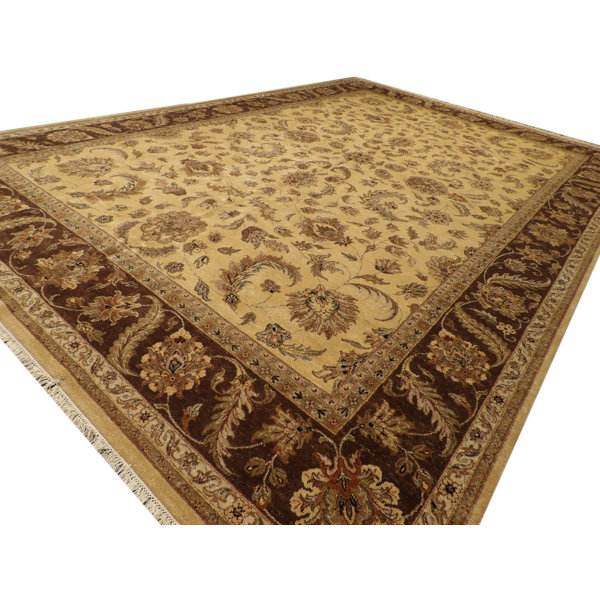 Isabelline One-of-a-Kind 12' X 18' Wool Area Rug in Brown | Wayfair