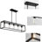 5 - Light Matte Black Candle Style Pendant