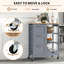 Solid Wood Top Kitchen Cart-1020063050