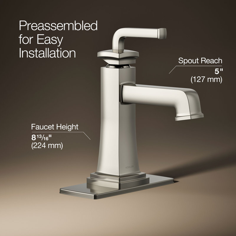 Riff Single-Handle Bathroom Sink Faucet, Vibrant Polished Nickel